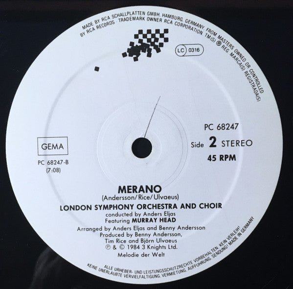 Murray Head – One Night In Bangkok (EX, FUNDA VG+) BOX26