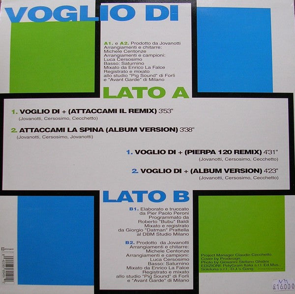 Jovanotti – Voglio Di + (Remix) (NM, FUNDA EX) BOX26