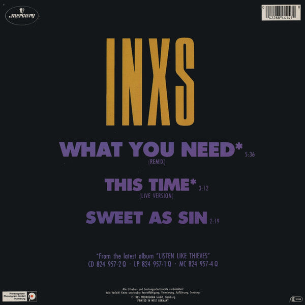 INXS – What You Need (NM) BOX12