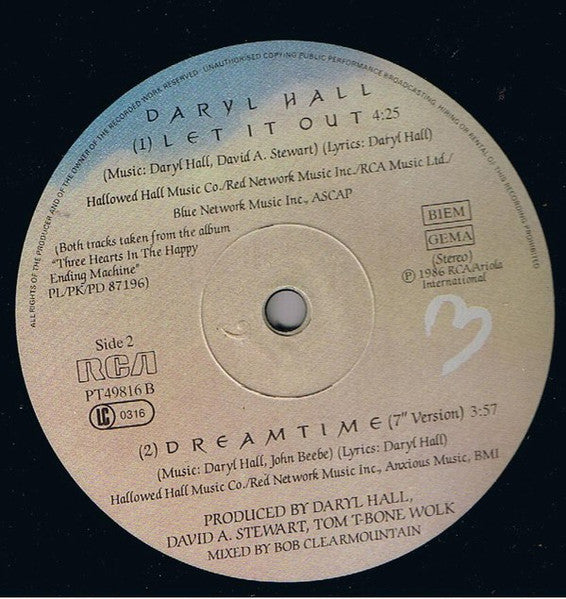 Daryl Hall ‎– Dreamtime (NM) BOX5