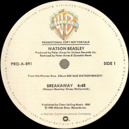 Watson Beasley – Breakaway (NM, FUNDA GENÉRICA DEL SELLO) BOXE4
