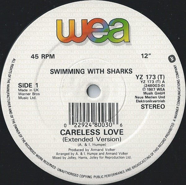 Swimming With Sharks – Careless Love (NM) BOXE4