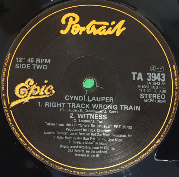 Cyndi Lauper – Girls Just Want To Have Fun (NM, FUNDA VG+) BOX16