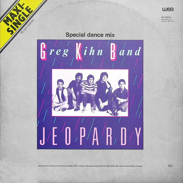 Greg Kihn Band – Jeopardy (NM, FUNDA VG+) BOX12