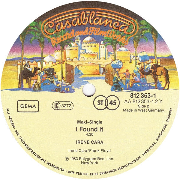 Irene Cara – Flashdance ... What A Feeling (Long Version) (VG+ FUNDA VG,VG+) BOX21