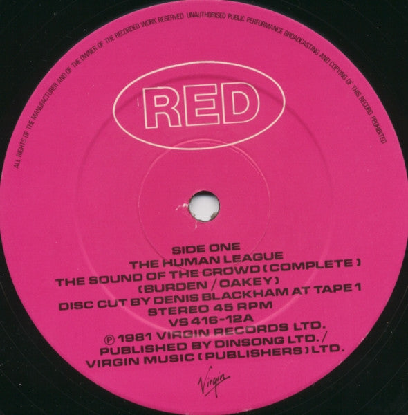 Human League ‎– The Sound Of The Crowd (NM, FUNDA VG+) BOX8