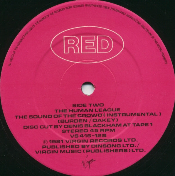 Human League ‎– The Sound Of The Crowd (NM, FUNDA VG+) BOX8