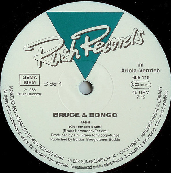 Bruce & Bongo – Geil (VG+) BOX12