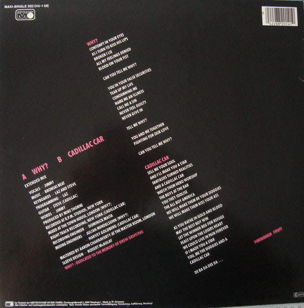 Bronski Beat – Why? (NM, FUNDA VG+) BOX9