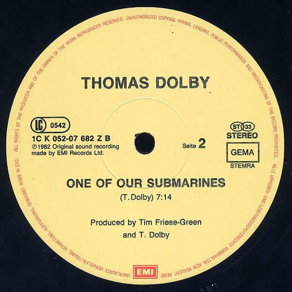 Thomas Dolby – She Blinded Me With Science (NM, FUNDA VG+) BOX7