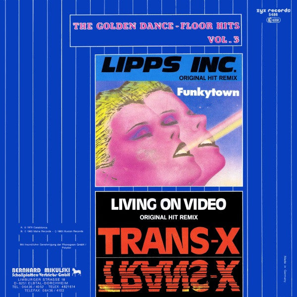 Lipps Inc. / Trans-X – Funkytown / Vivre Sur Vidéo (ESTADO NM, FUNDA VG+) BOX14