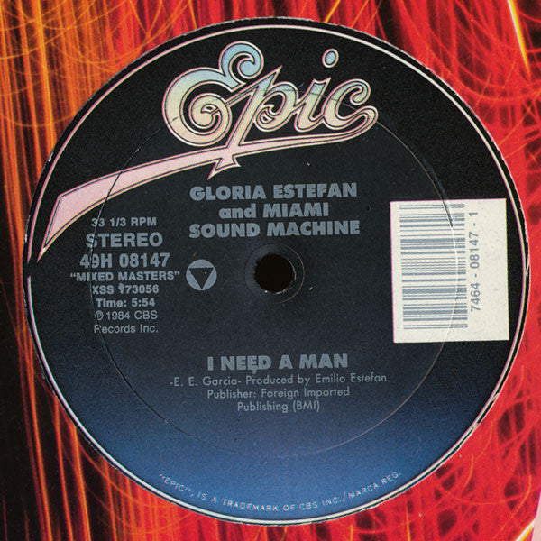 Gloria Estefan & Miami Sound Machine – I Need A Man / Dr. Beat (VG+) Box31