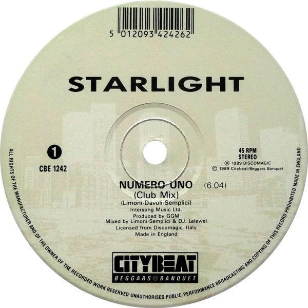 Starlight – Numero Uno (EX, FUNDA GENERICA) BOX15