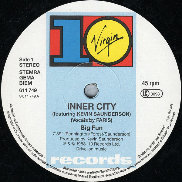 Inner City – Big Fun (NM, FUNDA VG+) BOX20