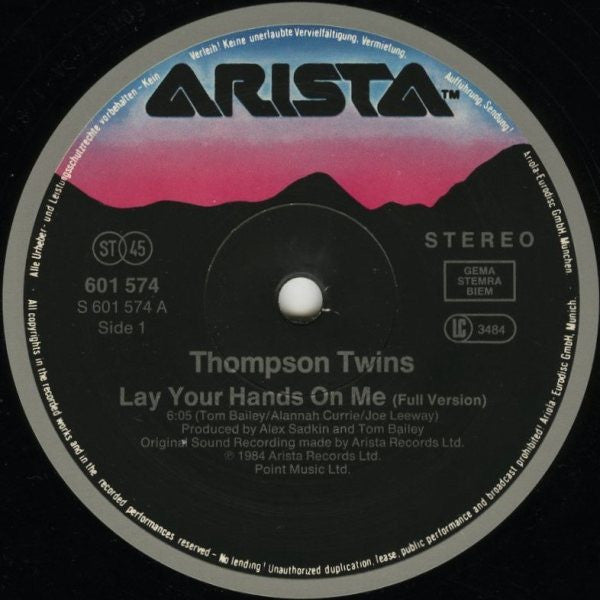 Thompson Twins – Lay Your Hands On Me (VG+) BOX8
