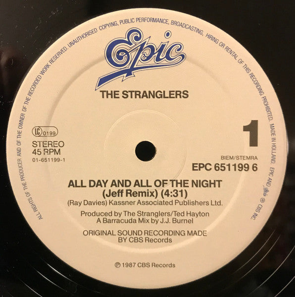 The Stranglers – All Day And All Of The Night (Jeff Remix) (NM, FUNDA VG+) BOX17