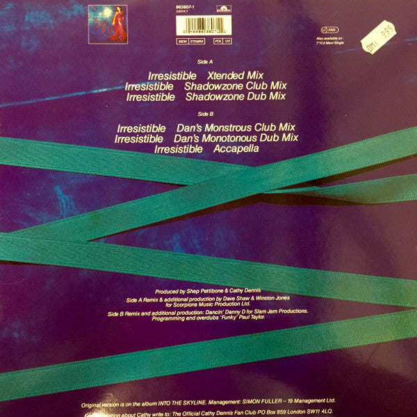Cathy Dennis – Irresistible (VG+, Funda EX) BOXE1