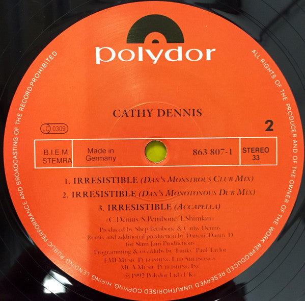 Cathy Dennis – Irresistible (VG+, Funda EX) BOXE1