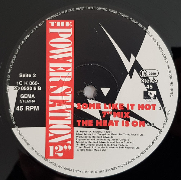 The Power Station – Some Like It Hot / The Heat Is On (NM) BOX31