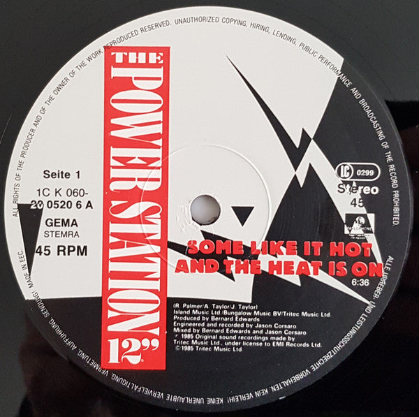 The Power Station – Some Like It Hot / The Heat Is On (NM) BOX31