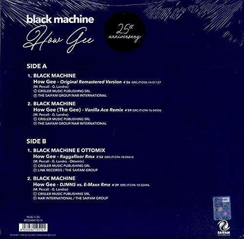 Black Machine ‎– How Gee (25th Anniversary Edition) (MINT, NUEVO Y SELLADO) BOX21