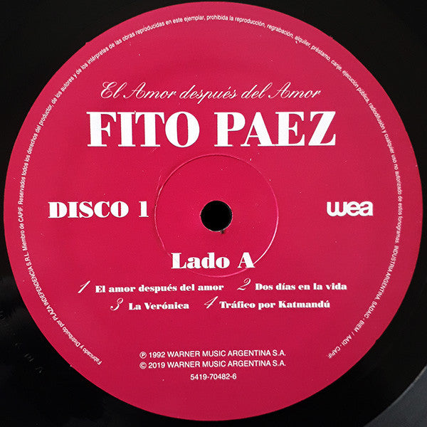 Fito Páez – El Amor Después Del Amor / DISCO DOBLE (NUEVO, SELLADO) BOXV2