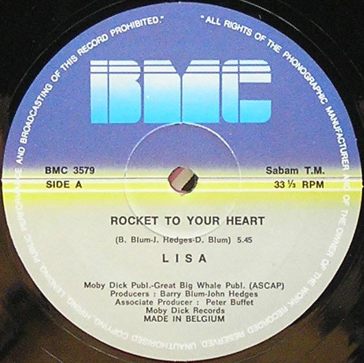 Lisa  – Rocket To Your Heart (NM, FUNDA VG+) BOX30