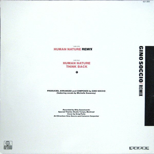 Gino Soccio – Human Nature (Remix) (VG+, FUNDA NM) BOX8
