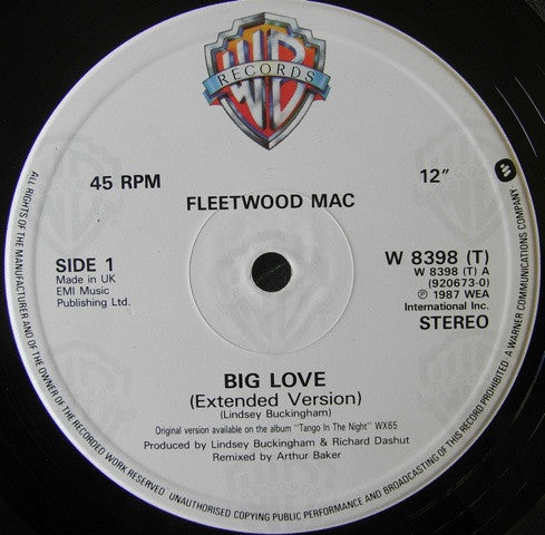 Fleetwood Mac – Big Love (NM) BOX8