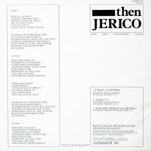 Then Jerico – Fault (VG+) BOXE2
