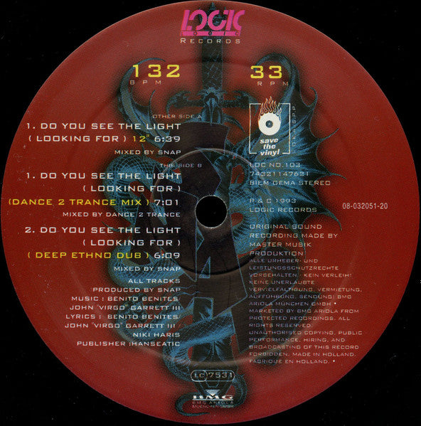 Snap! Feat. Niki Haris – Do You See The Light (Looking For) (EX) BOX19