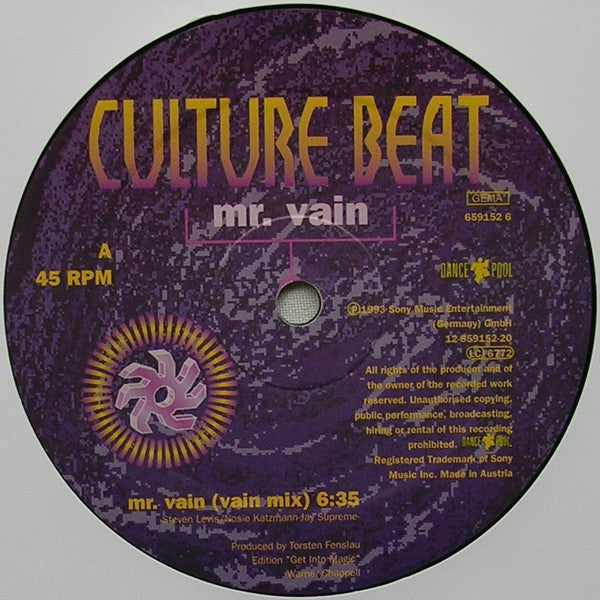 Culture Beat – Mr. Vain (NM) BOX22
