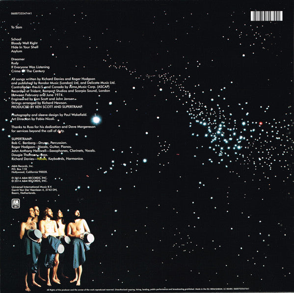 Supertramp – Crime Of The Century / DISCO DOBLE (NUEVO, SELLADO) BOXV44