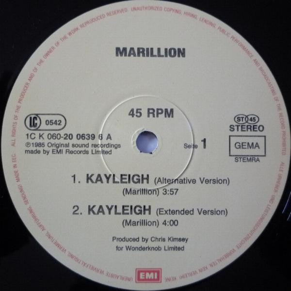 Marillion – Kayleigh (NM, FUNDA VG+ EX) BOX12