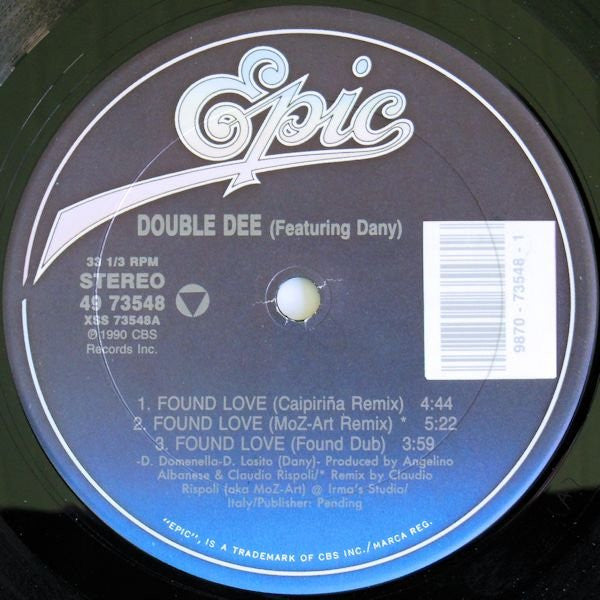Double Dee Featuring Dany – Found Love (NM, FUNDA VG+) BOX25