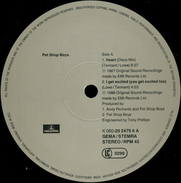 Pet Shop Boys – Heart (NM) BOX22