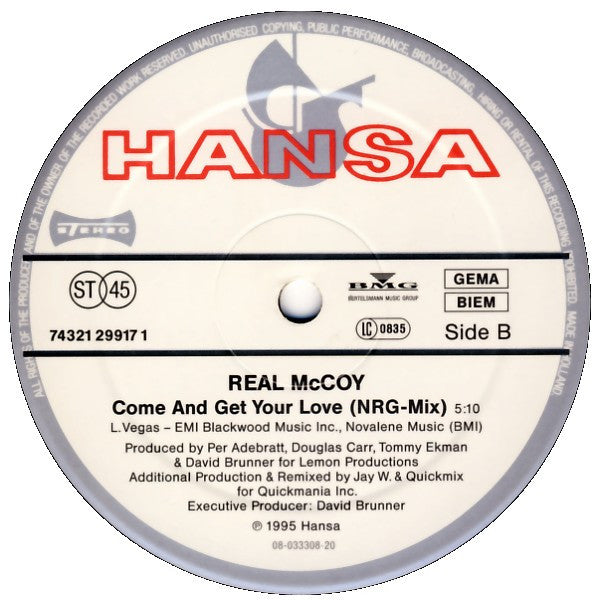 Real McCoy – Come And Get Your Love (NM) BOX5