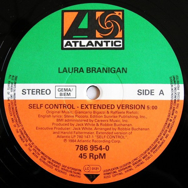 Laura Branigan – Self Control (Extended Version) (NM) BOX8