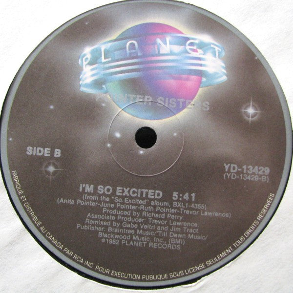 Pointer Sisters – If You Wanna Get Back Your Lady / I'm So Excited (EX, FUNDA GENÉRICA ORIGINAL) BOX26
