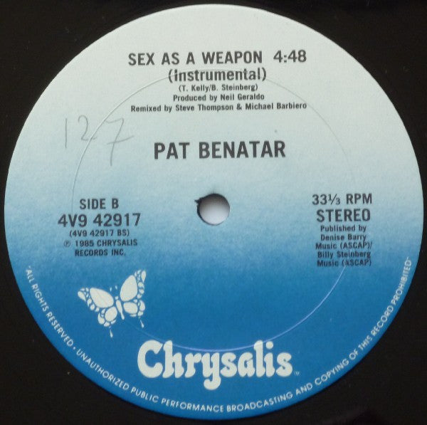 Pat Benatar – Sex As A Weapon (Extended Mix) (NM, FUNDA GENÉRICA) BOXE1