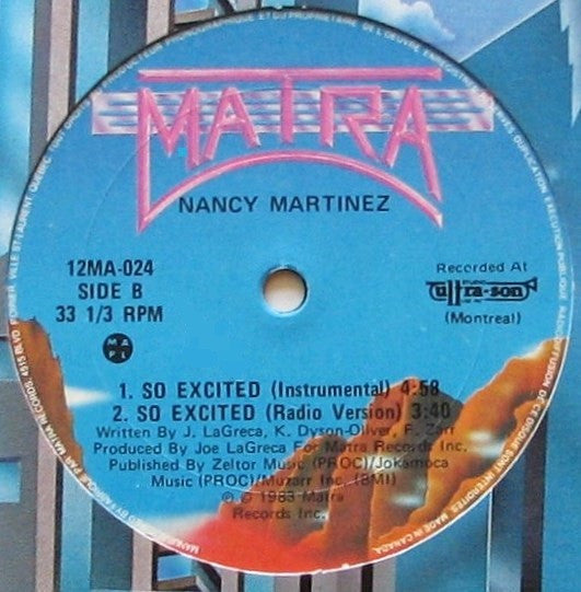 Nancy Martinez – So Excited (NM, FUNDA GENÉRICA DE SELLO) BOXE3