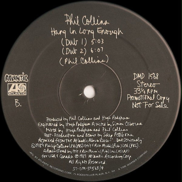 Phil Collins – Hang In Long Enough (NM, FUNDA GENÉRICA) BOX18