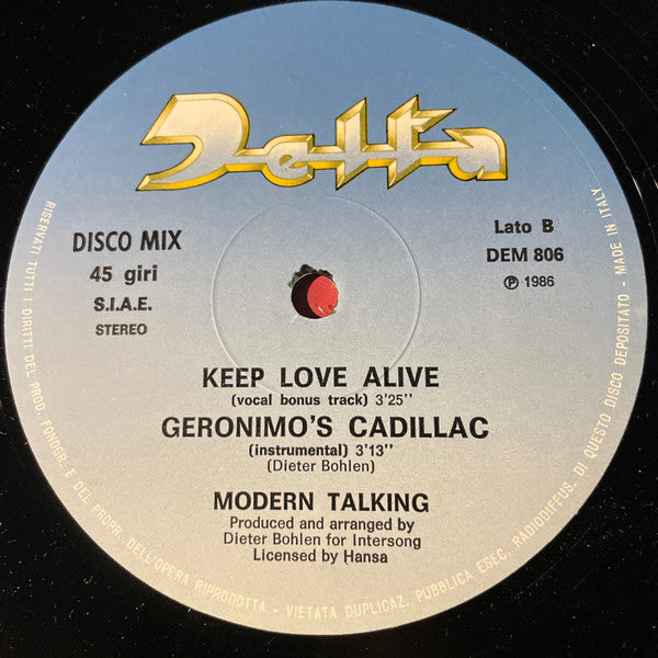 Modern Talking – Geronimo's Cadillac (NM, FUNDA EX) BOX15