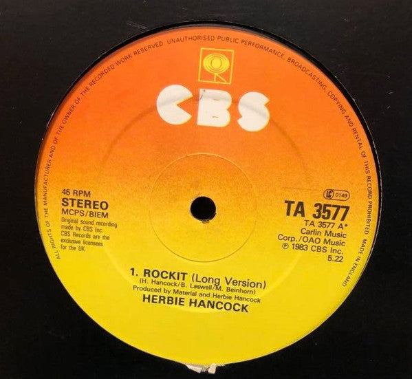Herbie Hancock – Rockit (Long Version) (NM, FUNDA GENÉRICA) BOX27