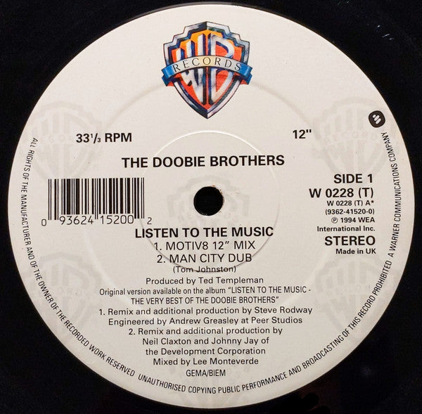 The Doobie Brothers – Listen To The Music (EX) BOX25