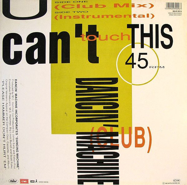 M.C. Hammer – U Can't Touch This (NM, FUNDA VG+) BOX35
