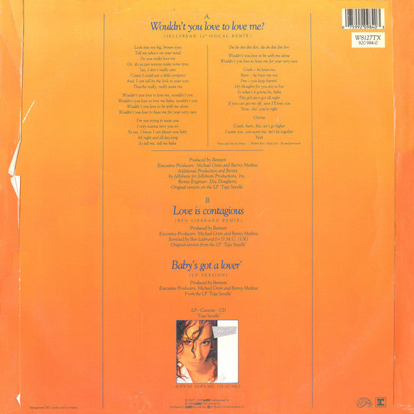 Taja Sevelle – Wouldn't You Love To Love Me? (NM,FUNDA VG+) BOXE4