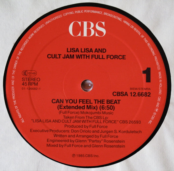Lisa Lisa & Cult Jam With Full Force – Can You Feel The Beat (NM, FUNDA VG+) BOX9
