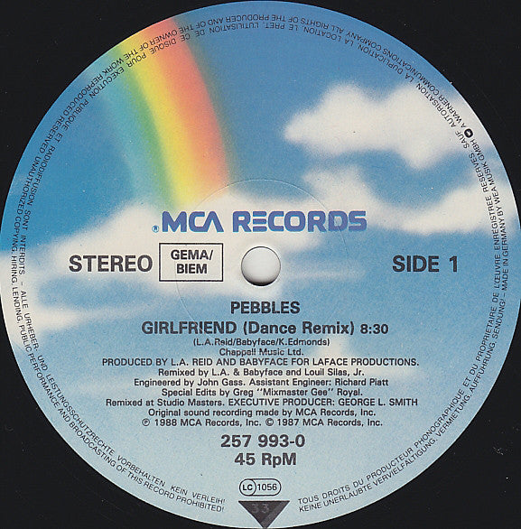 Pebbles – Girlfriend (Dance Remix) (NM, FUNDA EX) BOX24