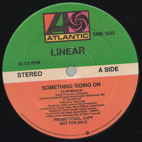 Linear – Something Going On (NM, FUNDA GENÉRICA)